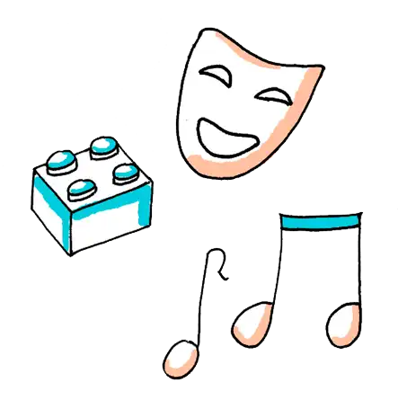 Illustration en mode facilitation graphique de jeux utilisés par Kiffe ton tarif lors de ses formations